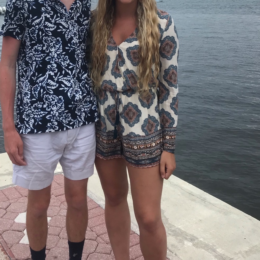 Dainty Hooligan Patterned Romper